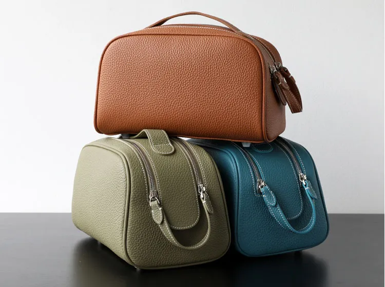 Leather Makeup Bag