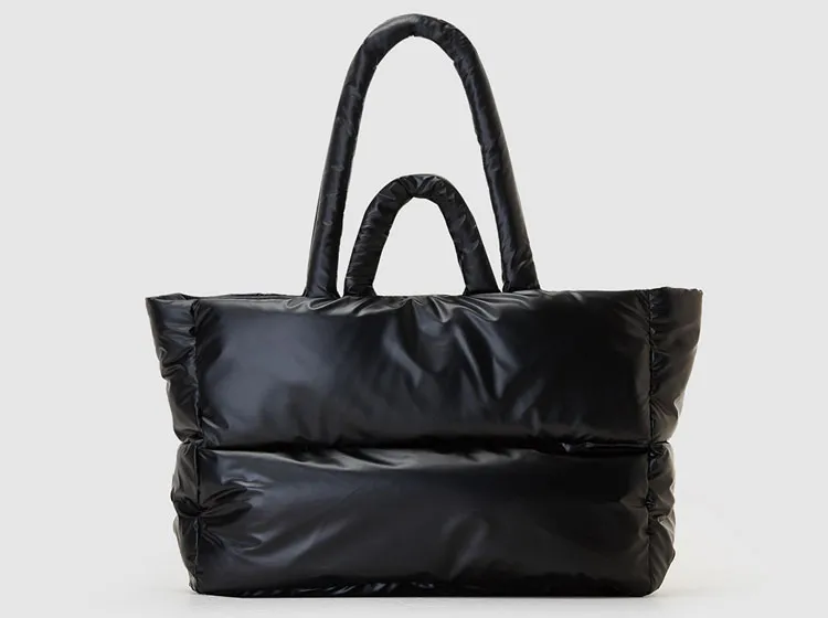 puffer tote bag
