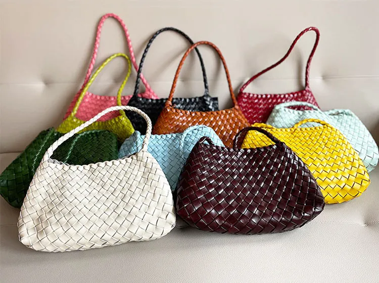 wholesale women woven leather bag